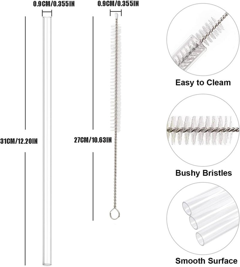 NCYOEW Replacement Straws for TAL 40OZ Stainless Steel Tumbler with A Cleaning Brush, Pack of 8 - Image 2